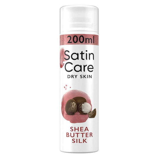 Gillette Satin Care Dry Skin Shea Butter 200ml Suncare & Travel Boots   