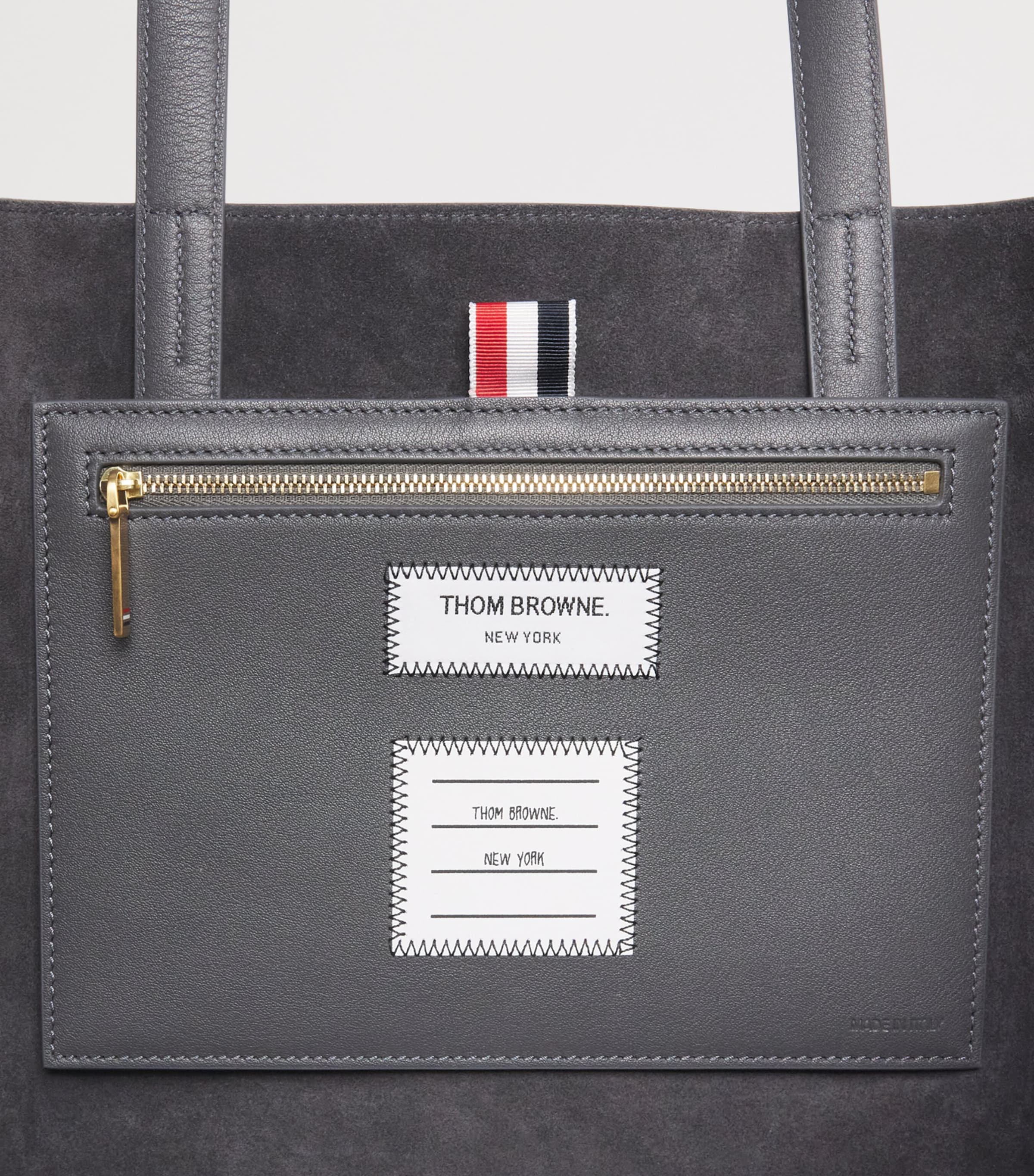 Thom Browne leather Cabas tote bag - British product