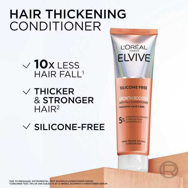 L'Oréal Paris Growth Booster Thickening Conditioner 150ml, UK version