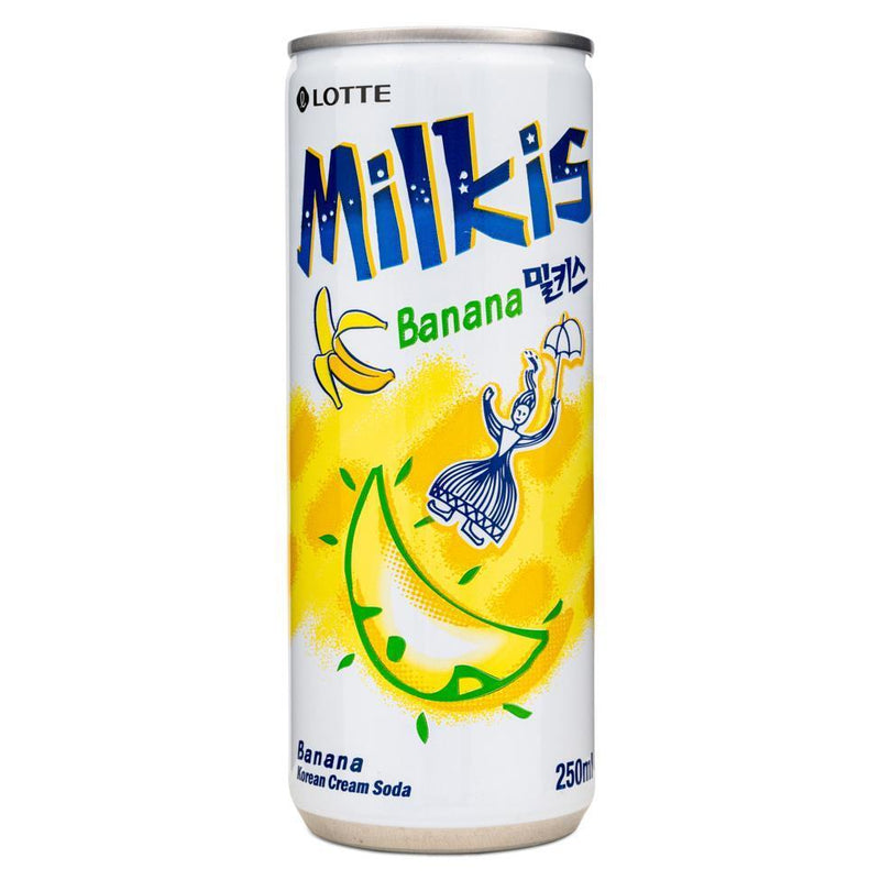 Lotte Milkis cream soda banana drink - British product