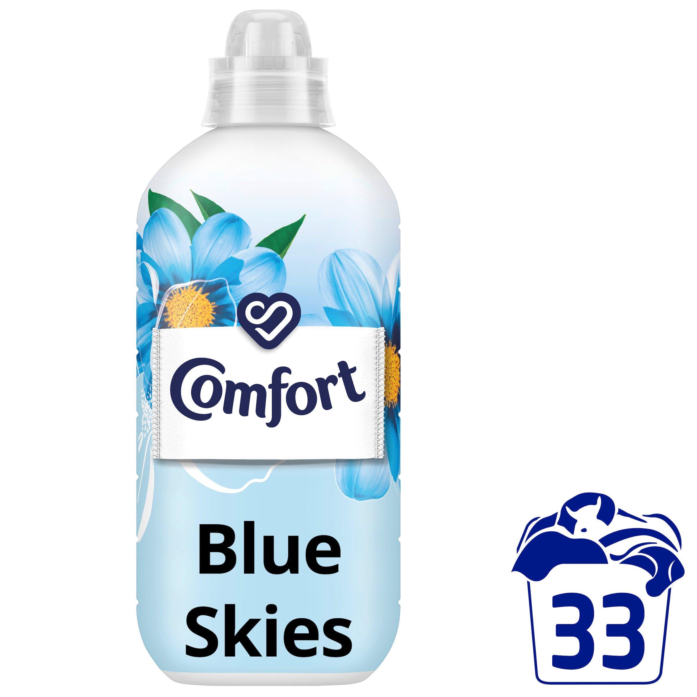 Comfort Fabric Conditioner Blue Skies 33 Washes 990ml essentials Sainsburys   