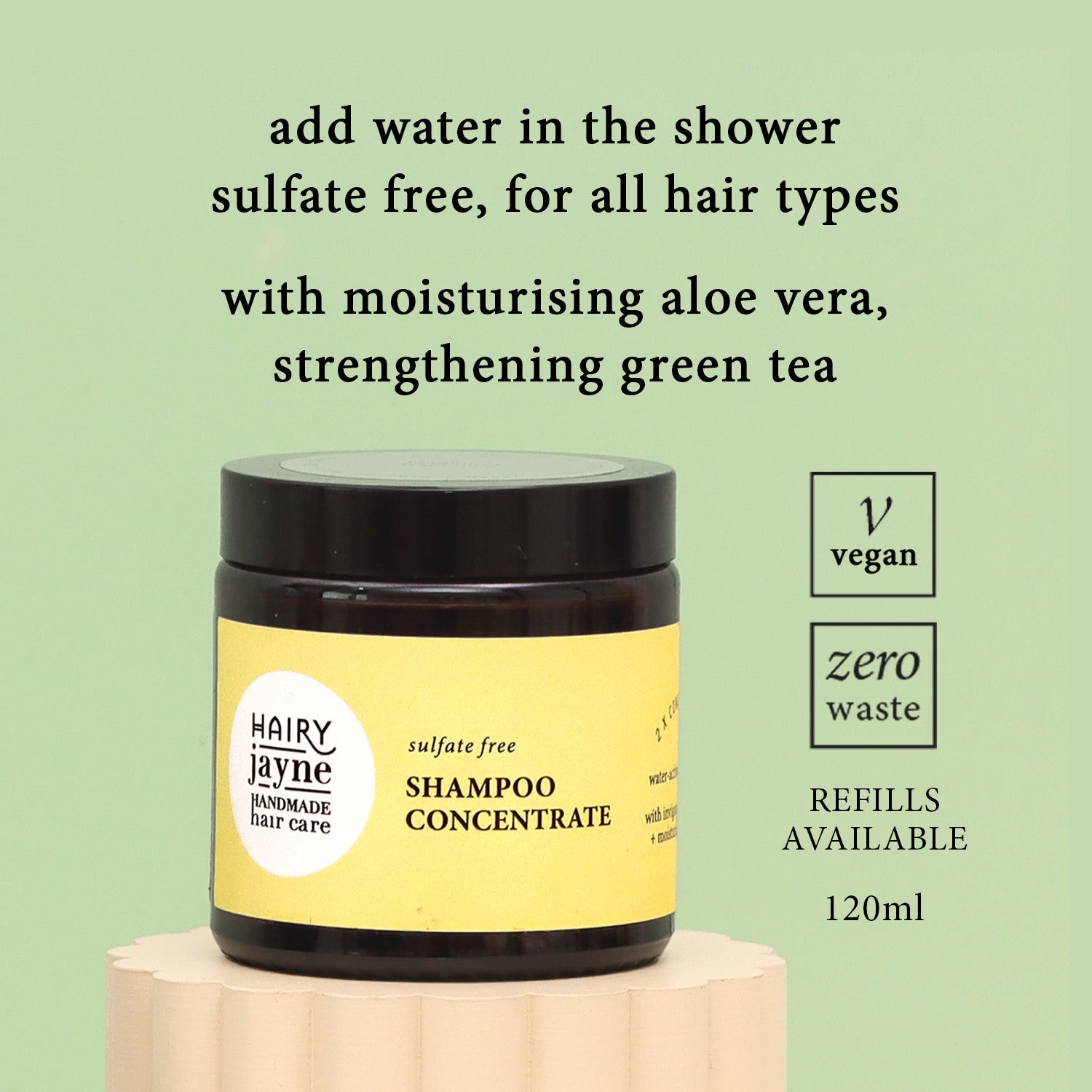 Hairy Jayne shampoo concentrate refillable - British product