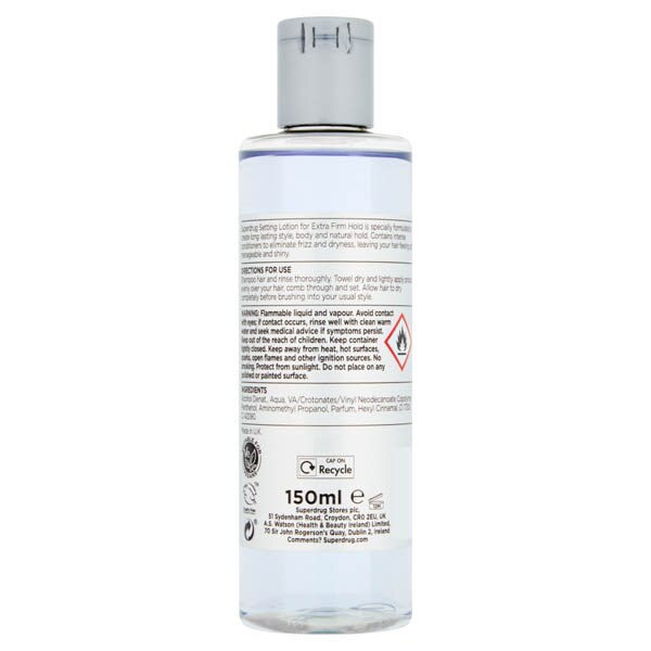 Superdrug Setting Lotion Extra Firm 150ml GOODS Superdrug   