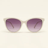 Gucci GG1268S braune Cat-Eye-Sonnenbrille Gold Rot Farbverlauf (britische Marke)
