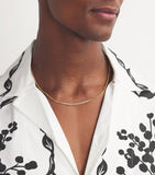 Tom Wood gold-plated curb chain necklace, imported from the UK