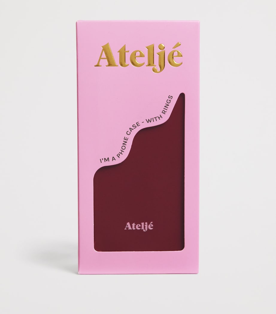 Ateljé recycled burgundy iPhone 15 Pro case - British product