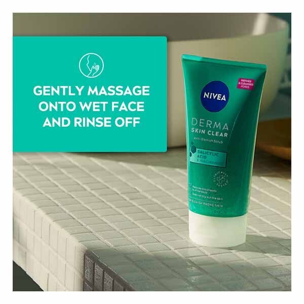 NIVEA Derma Skin Clear Face Scrub with Salicylic Acid 150ml GOODS Superdrug   