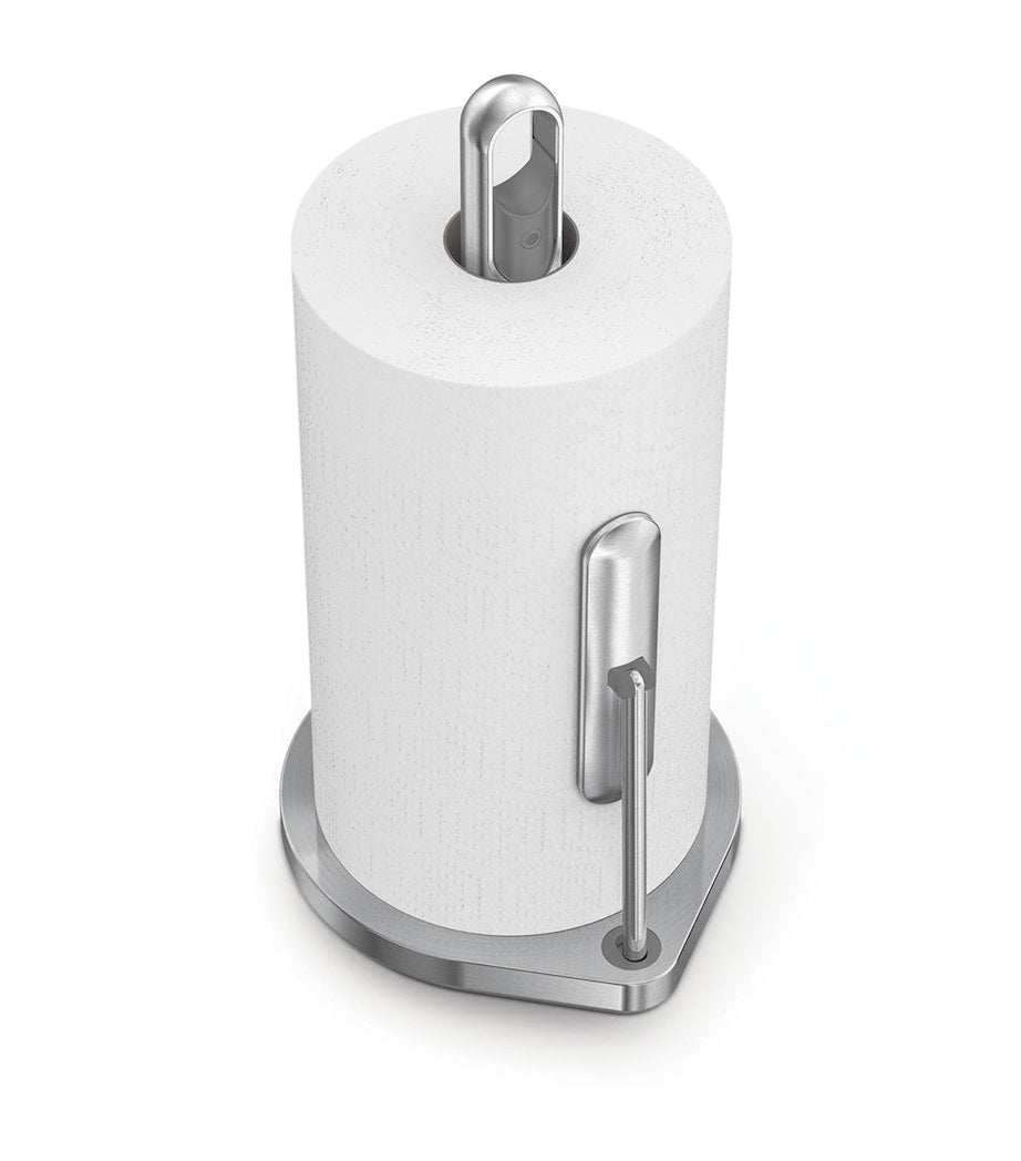 Simplehuman paper towel holder with integrated spray pump, 38cm height (British brand)