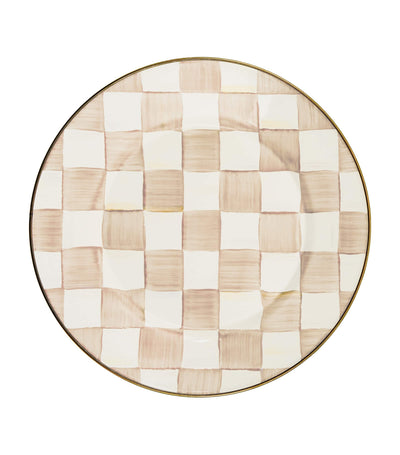 Harrods MacKenzie-Childs Mocha Check Dinner Plate 25.5cm- Buy online at McGrocer