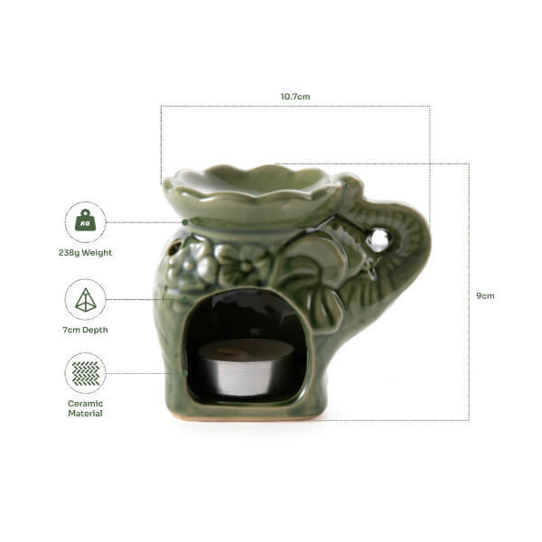 Myga elephant oil burner ceramic design - British product