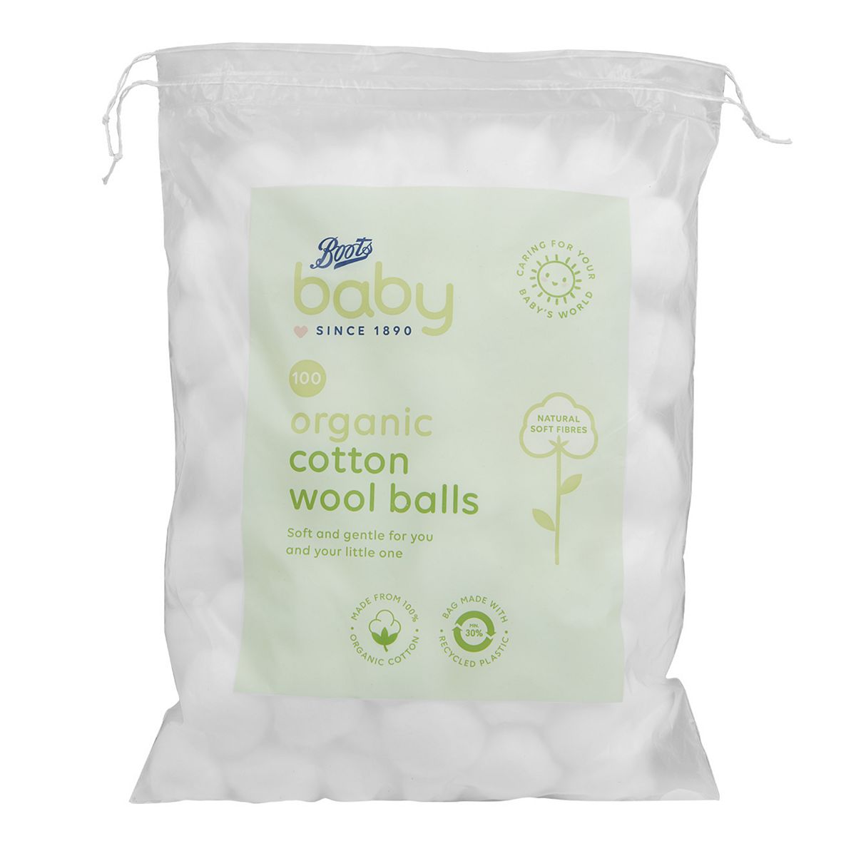 Boots Baby Organic Cotton Wool Balls 100s Baby Accessories & Cleaning Boots   