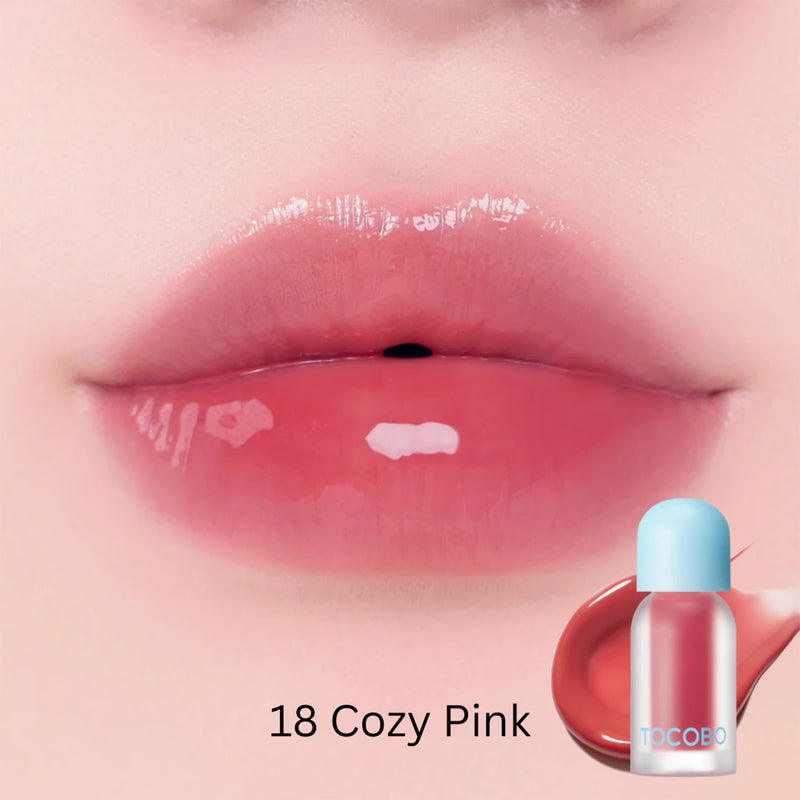 TOCOBO lip oil Cozy Pink, imported from the UK
