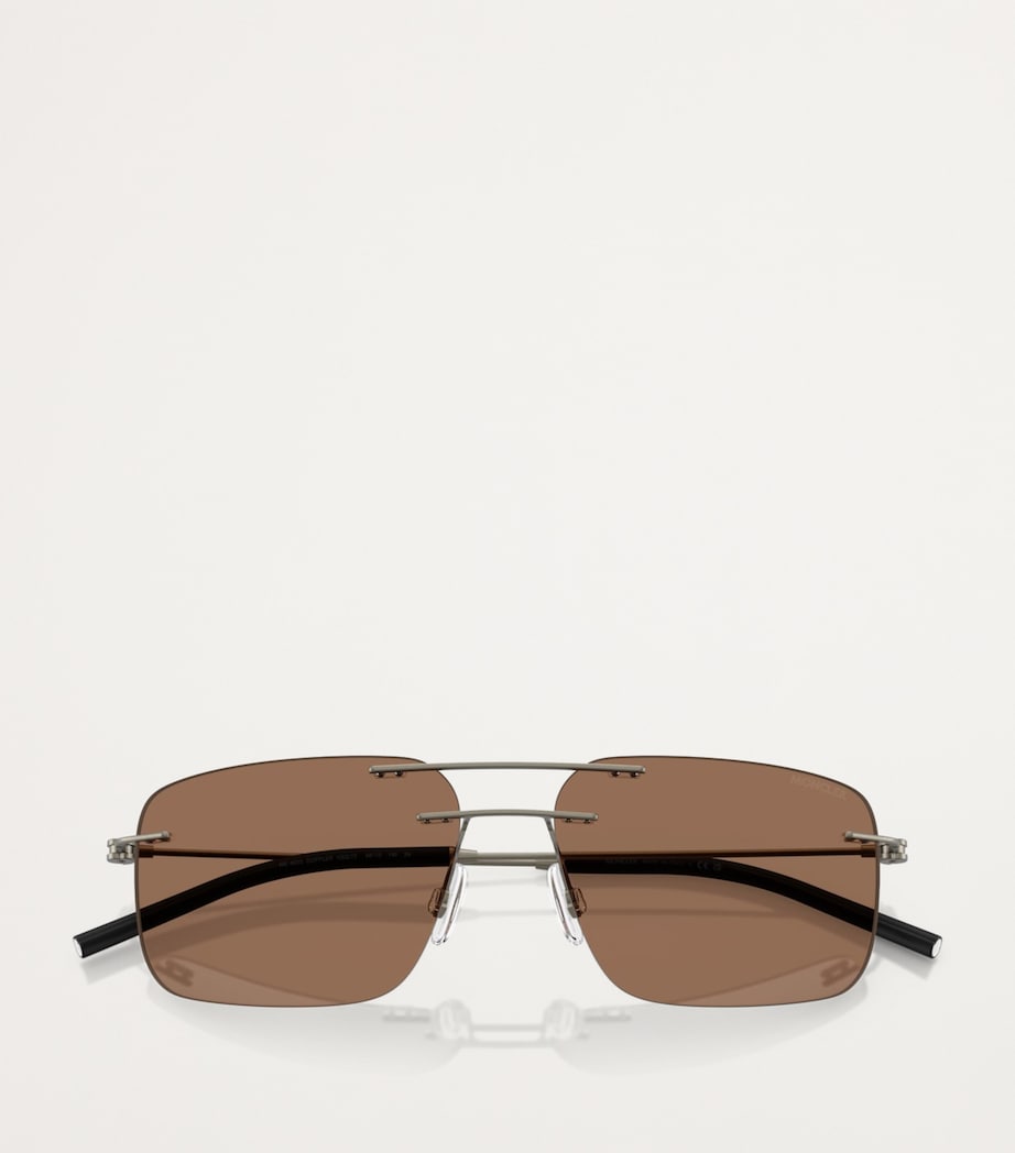 Moncler Steel Doppler sunglasses Italian design, imported from the UK