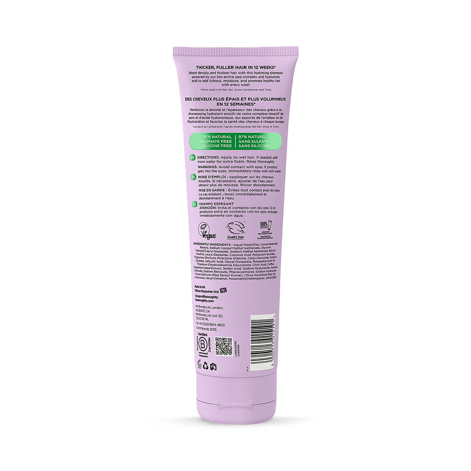 Noughty Get Set Grow thickening shampoo 250ml, UK version
