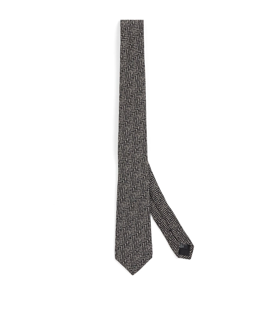 Giorgio Armani silk chevron tie - British product