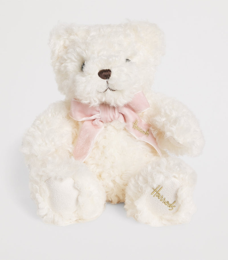 Harrods Marshmallow Bear plush toy 16cm, imported from the UK
