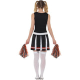 Smiffys Cheerleader Costume in Black (British brand)