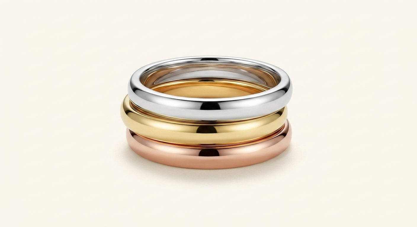 Cartier Trinity ring 18ct white, yellow and rose gold (British brand)