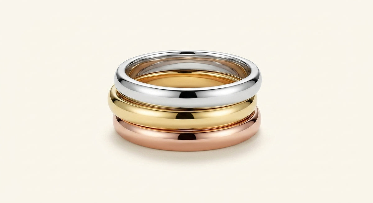 Cartier Trinity ring 18ct white, yellow and rose gold (British brand)