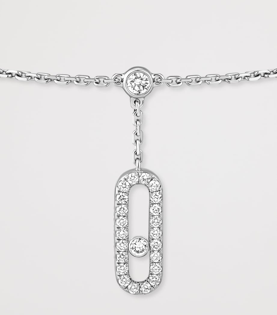 Messika Move Uno white gold diamond anklet 0.35ct, imported from the UK