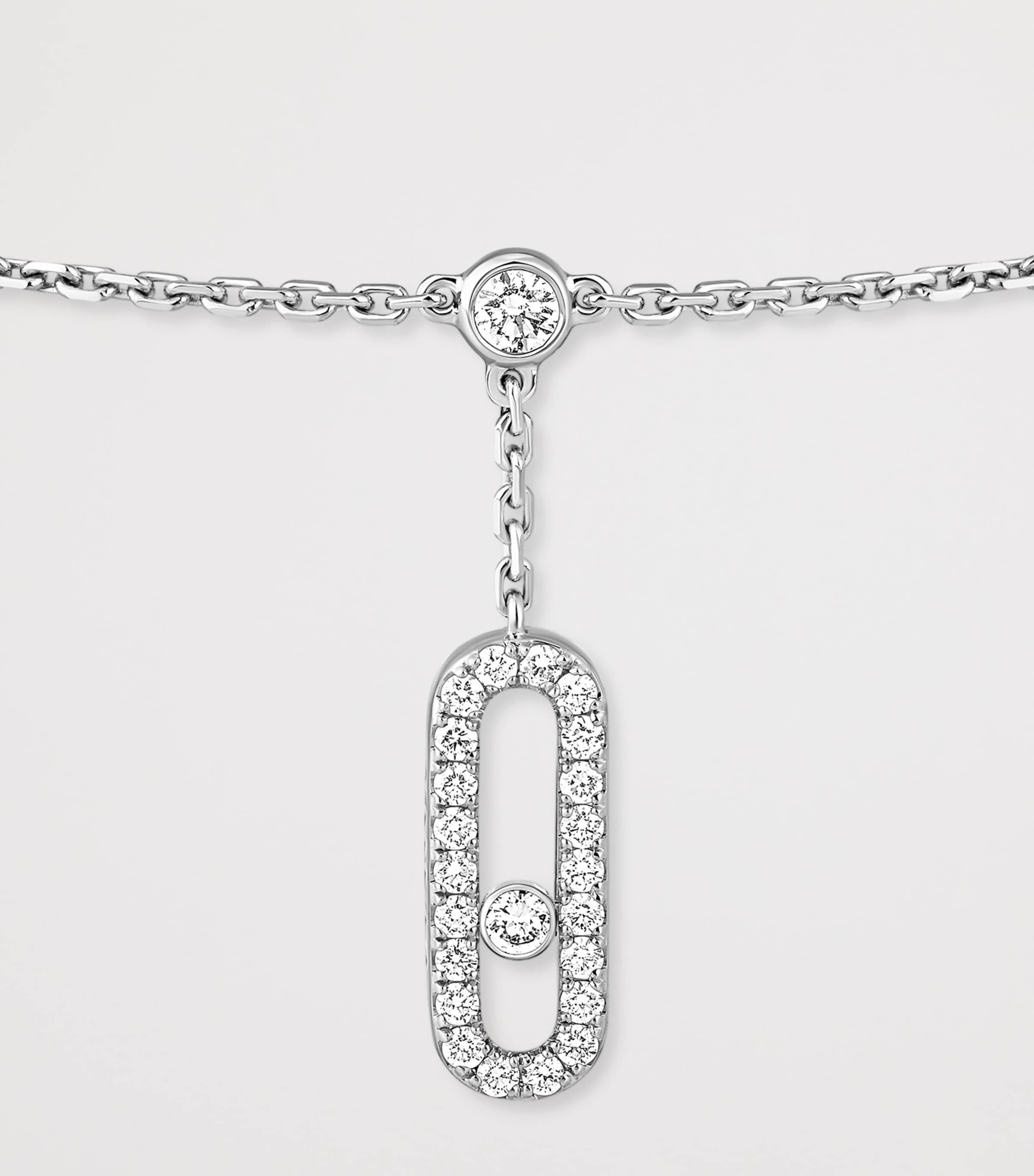 Messika Move Uno white gold diamond anklet 0.35ct, imported from the UK