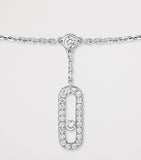 Messika Move Uno white gold diamond anklet 0.35ct, imported from the UK