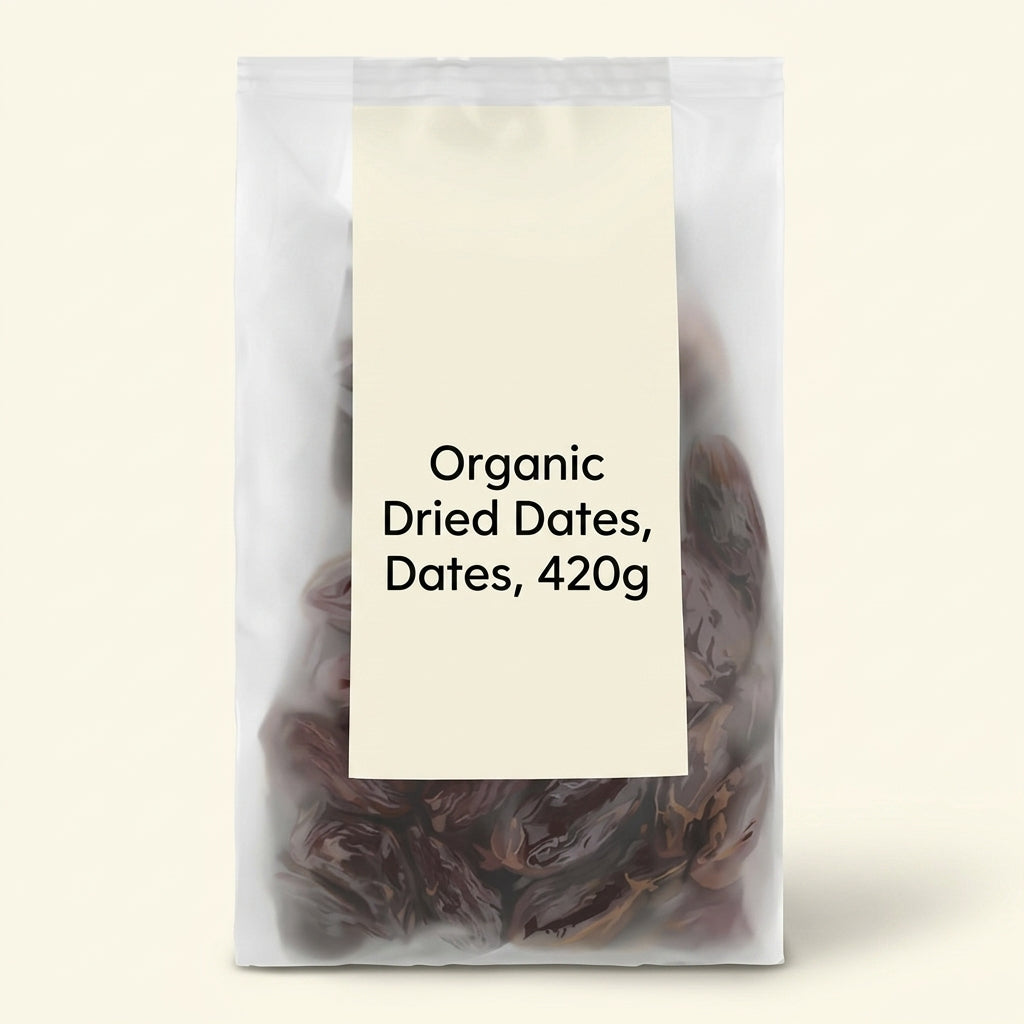 Holland & Barrett organic dates 420g, UK version