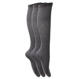 Girls Knee High School Socks (Pack Of 3) (UK Shoe 4-6) GOODS Superdrug Grey  