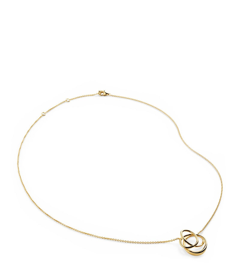 Monica Vinader gold vermeil Nura wrap necklace, UK version