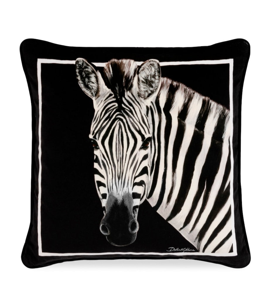 Dolce&Gabbana Casa cotton zebra cushion 45cm x 45cm - British product