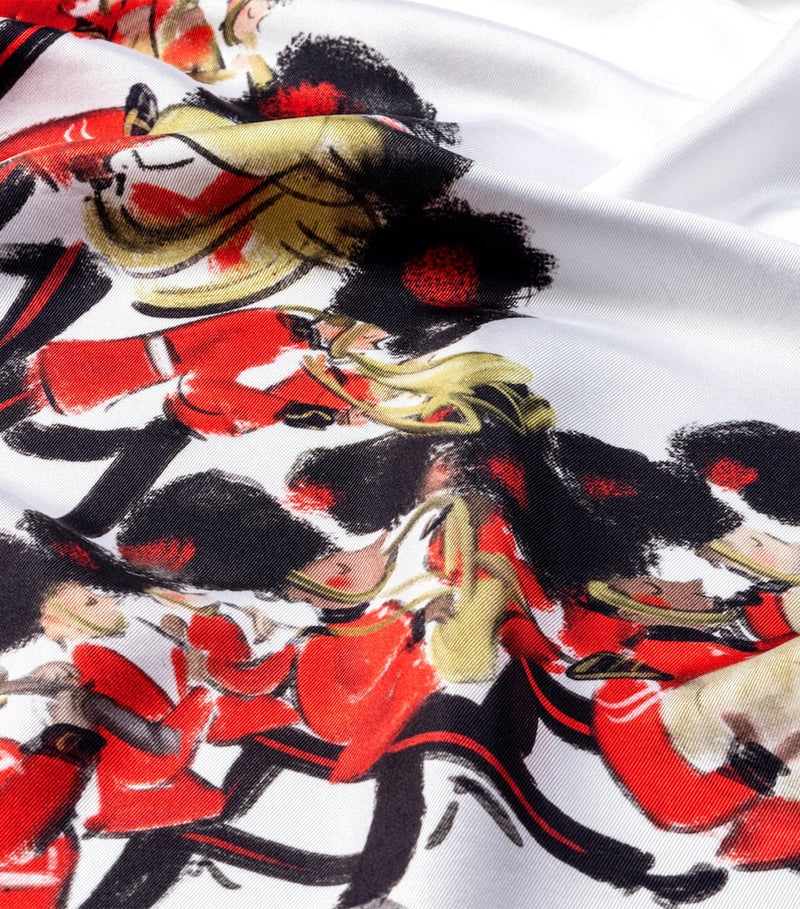 Halcyon Days silk scarf Marching Down the Mall 90cm, UK version