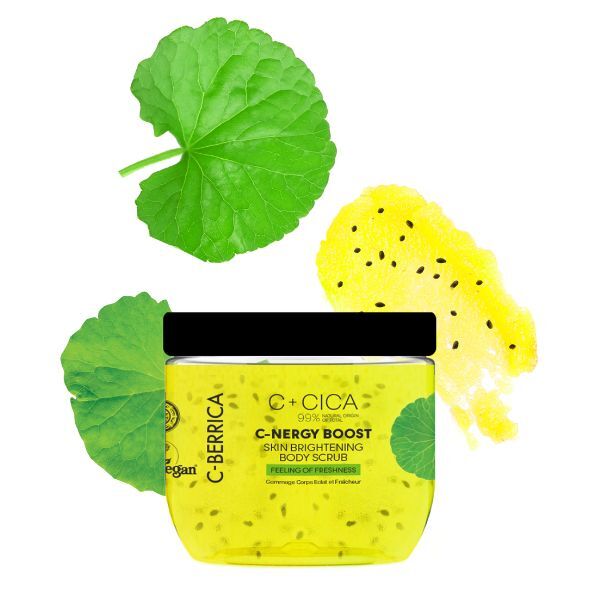 Natura Siberica C+CICA skin brightening body scrub 200ml - British product
