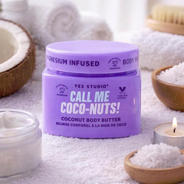 Yes Studio Coco-Nuts magnesium body butter 400g, UK version