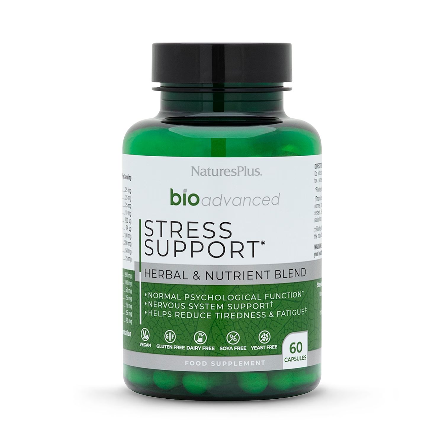 NaturesPlus BioAdvanced Stress Support 60 capsules, UK version