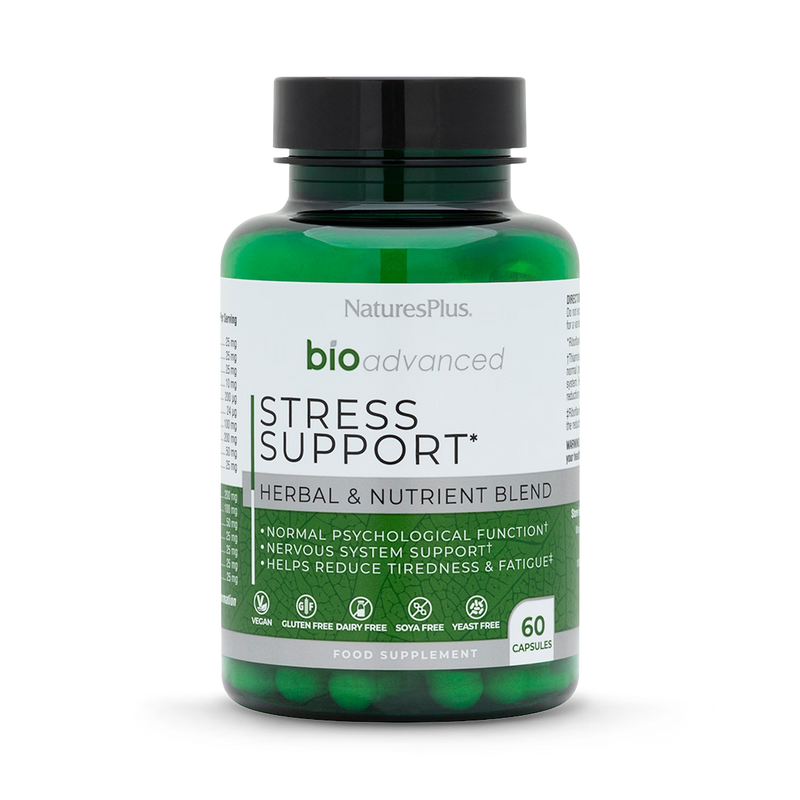 NaturesPlus BioAdvanced Stress Support 60 capsules, UK version