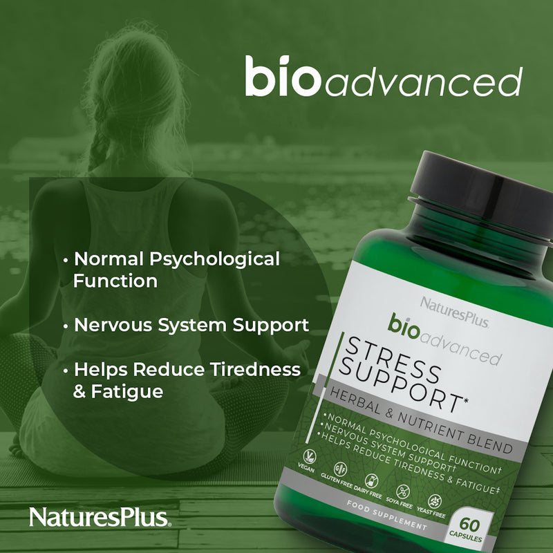 NaturesPlus BioAdvanced Stress Support 60 capsules, UK version