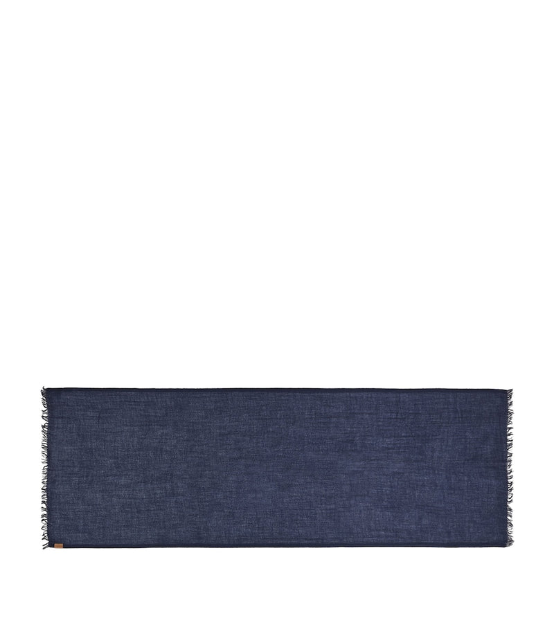 LOEWE cashmere logo scarf with tassels - British product