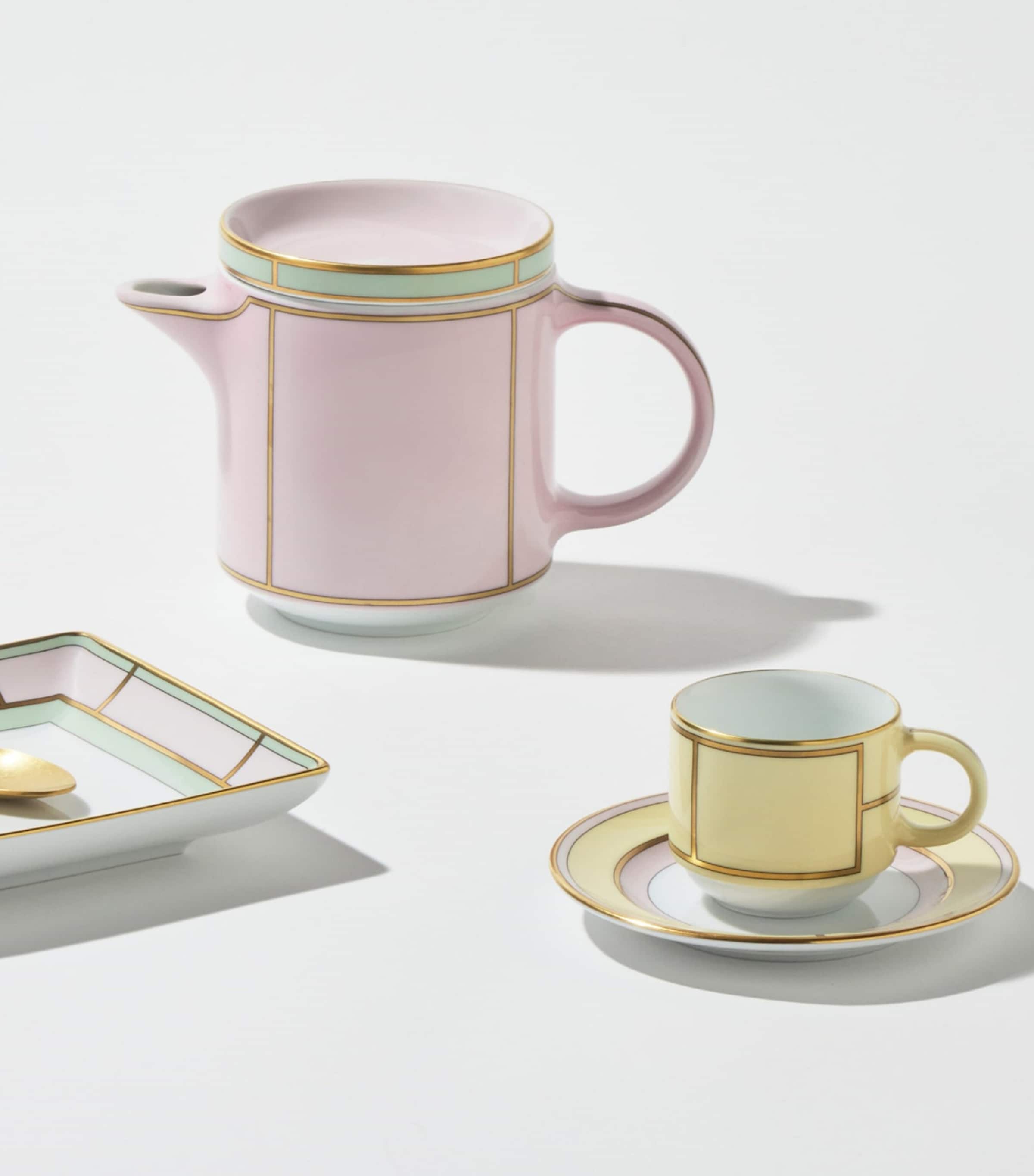 GINORI 1735 Giallo coffee saucer 12.5cm - British product