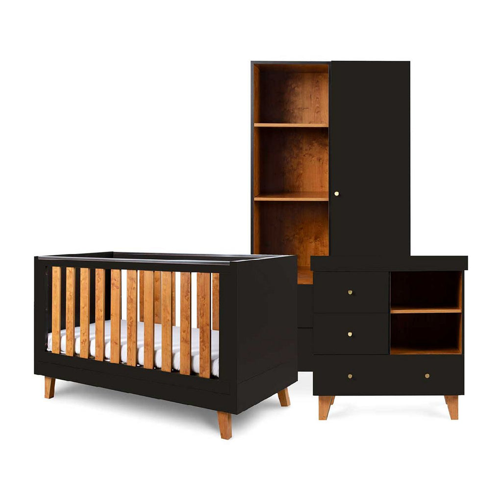 Tutti Bambini Como 3 Piece Room Set - Slate Grey / Rosewood