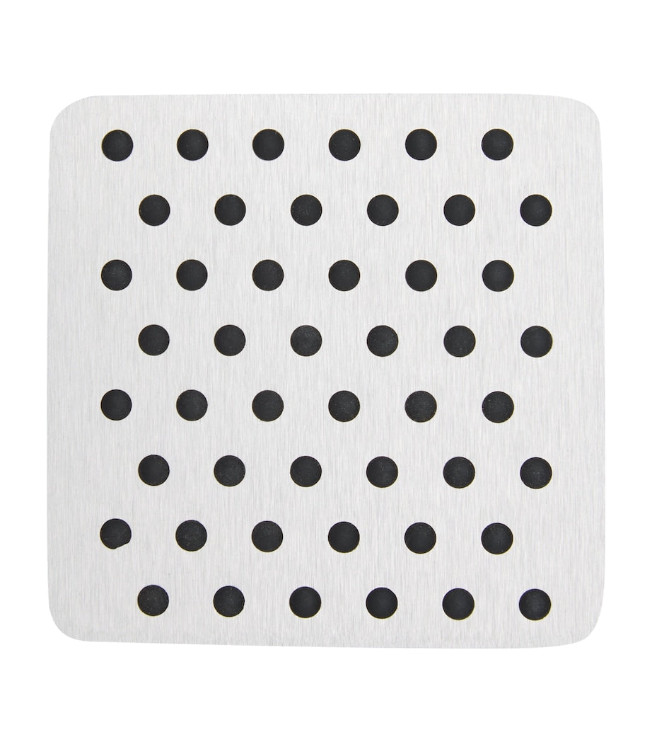 Kaymet polka-dot coaster with silicone rubber grips, UK version