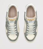 Golden Goose leather sneakers for children with star appliqué and smiley face sole, UK version
