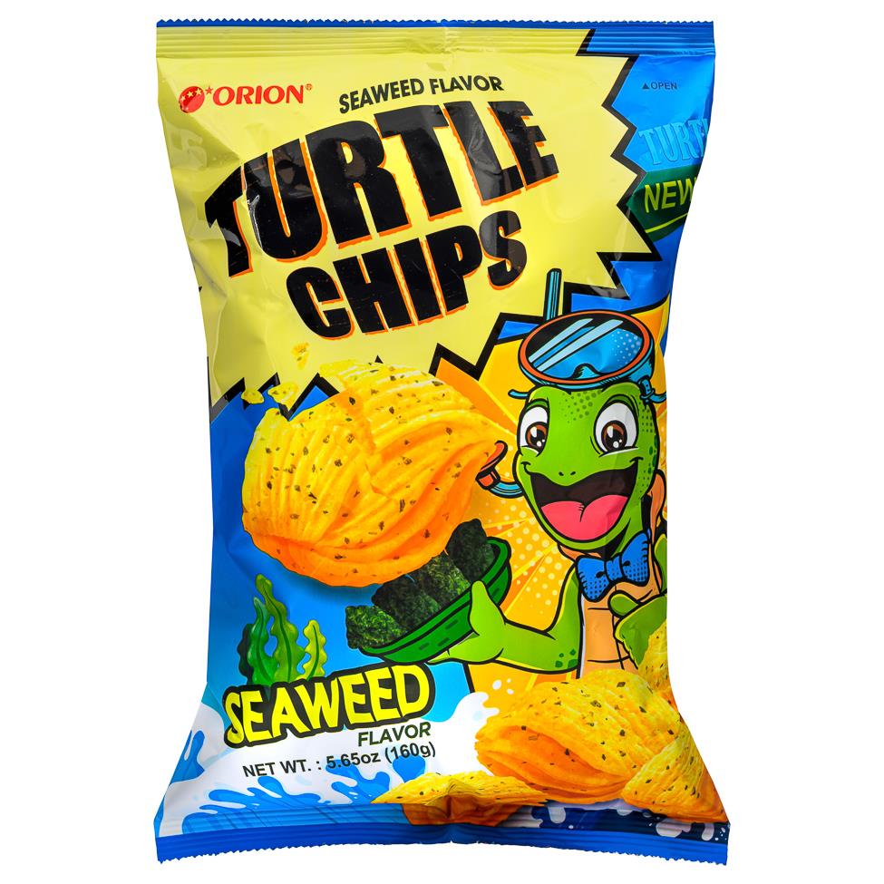 Orion Turtle Chips seaweed flavour 160g (British brand)