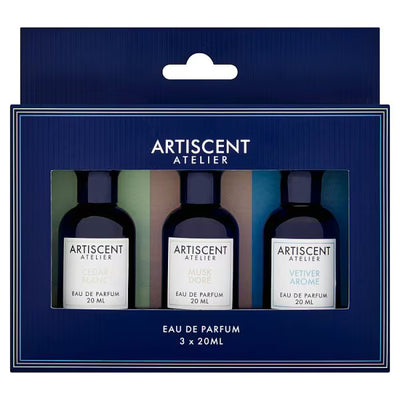 Superdrug Artiscent Male Gift Set Cedar Blanc Musk Doré Vetiver 3 x 20ml Fragrance- Buy online at McGrocer