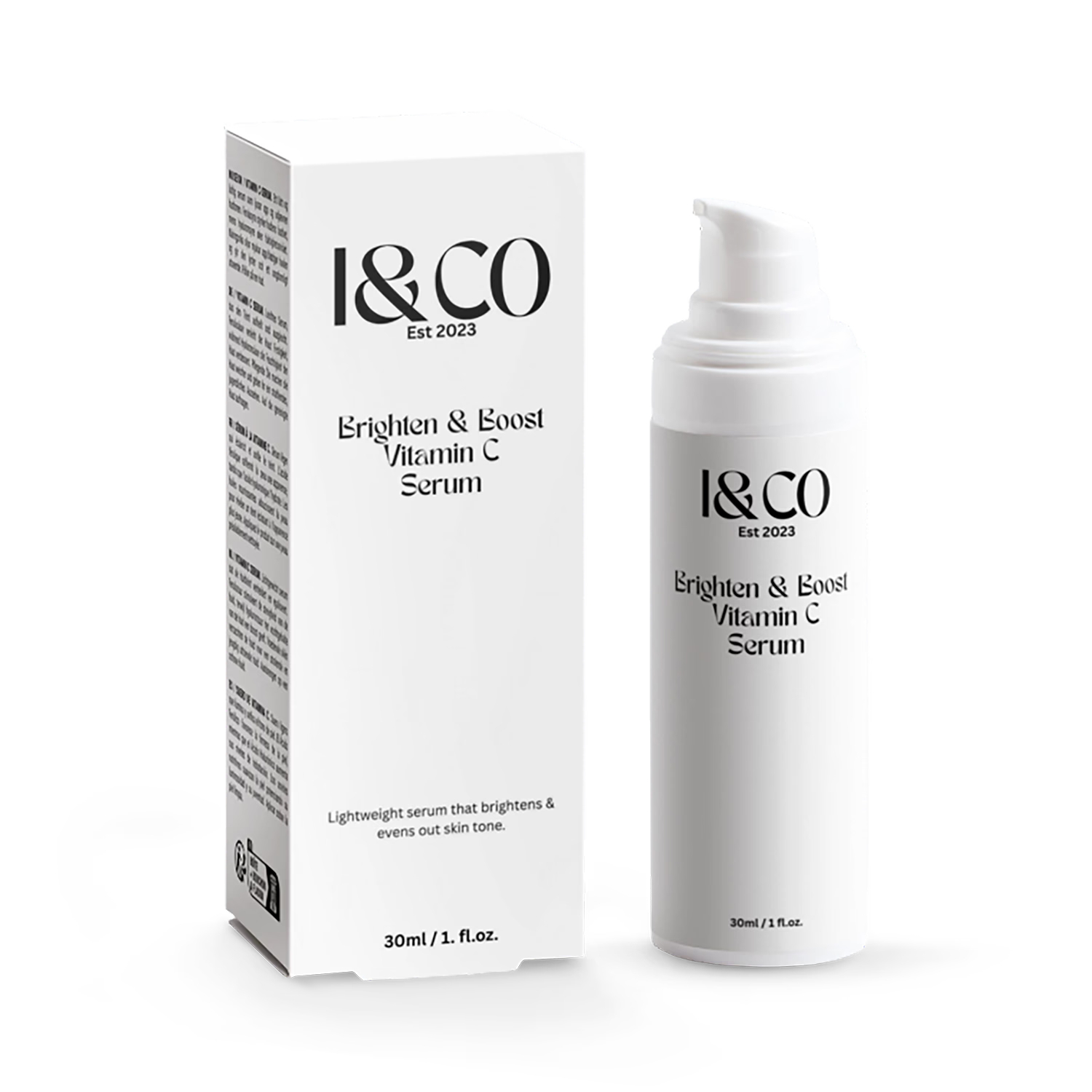 I&Co Cosmetics Brighten & Boost Vitamin C Serum 30ml, UK version