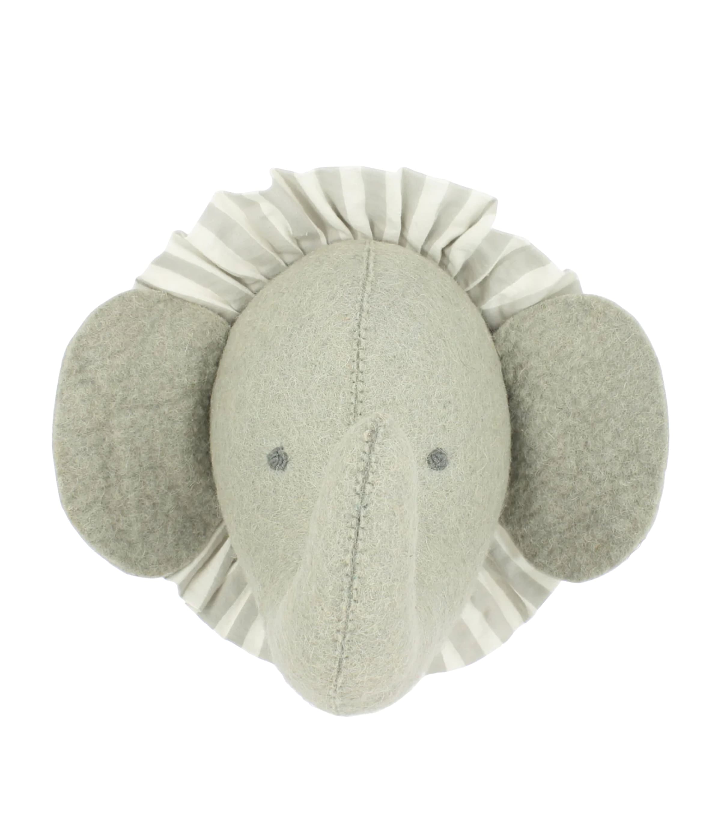 Fiona Walker mini organic wool elephant head decoration 30cm - British product