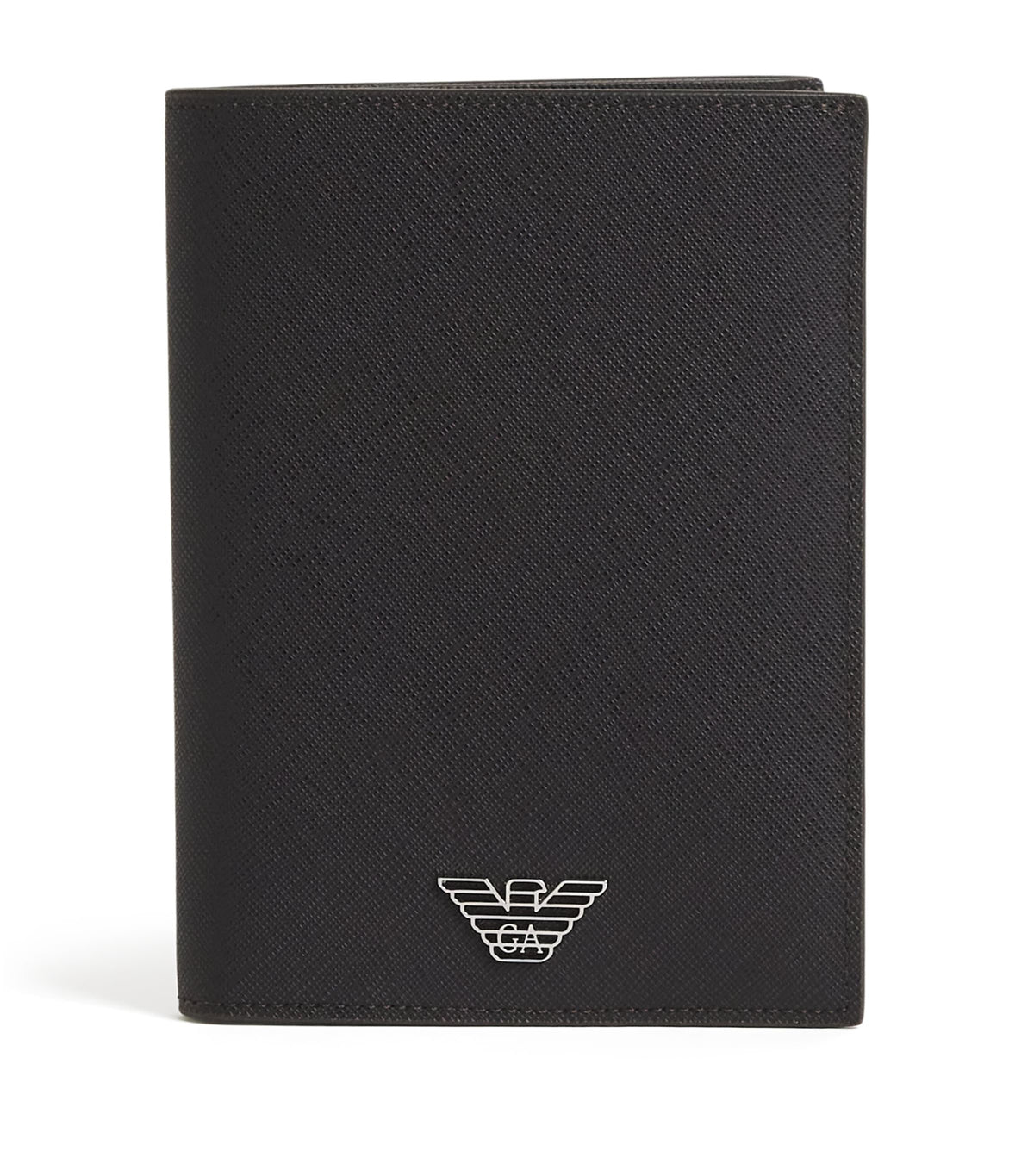 Emporio Armani grained leather passport holder - British product