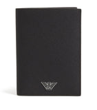 Emporio Armani grained leather passport holder - British product