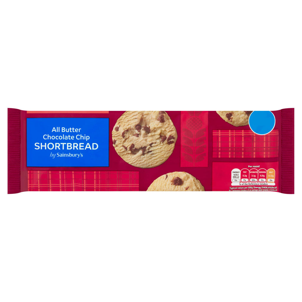 Sainsbury's All Butter Chocolate Chip Shortbread 175g