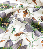 Weekend Max Mara silk twill floral scarf 90cm, imported from the UK