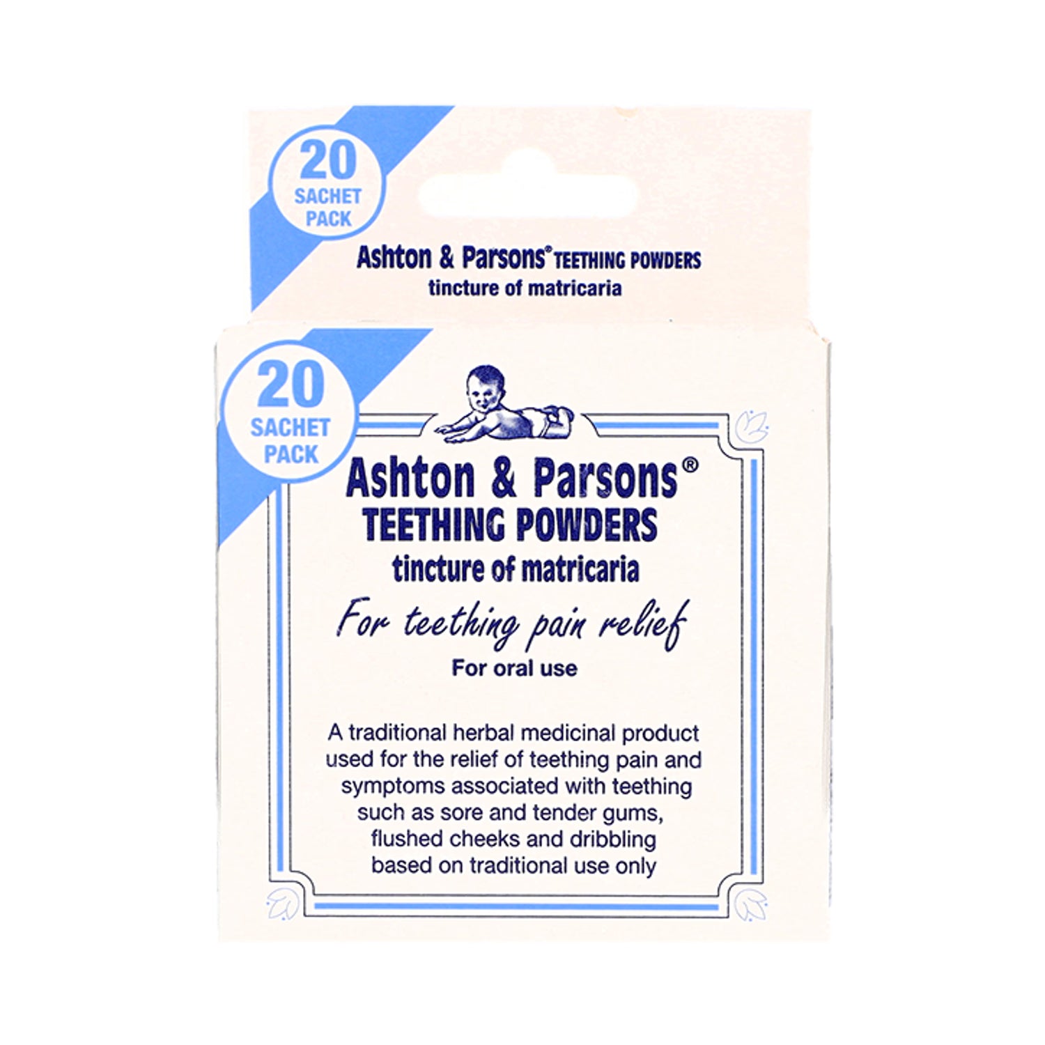 Ashton & Parsons Teething Powders 20 Sachets - British product